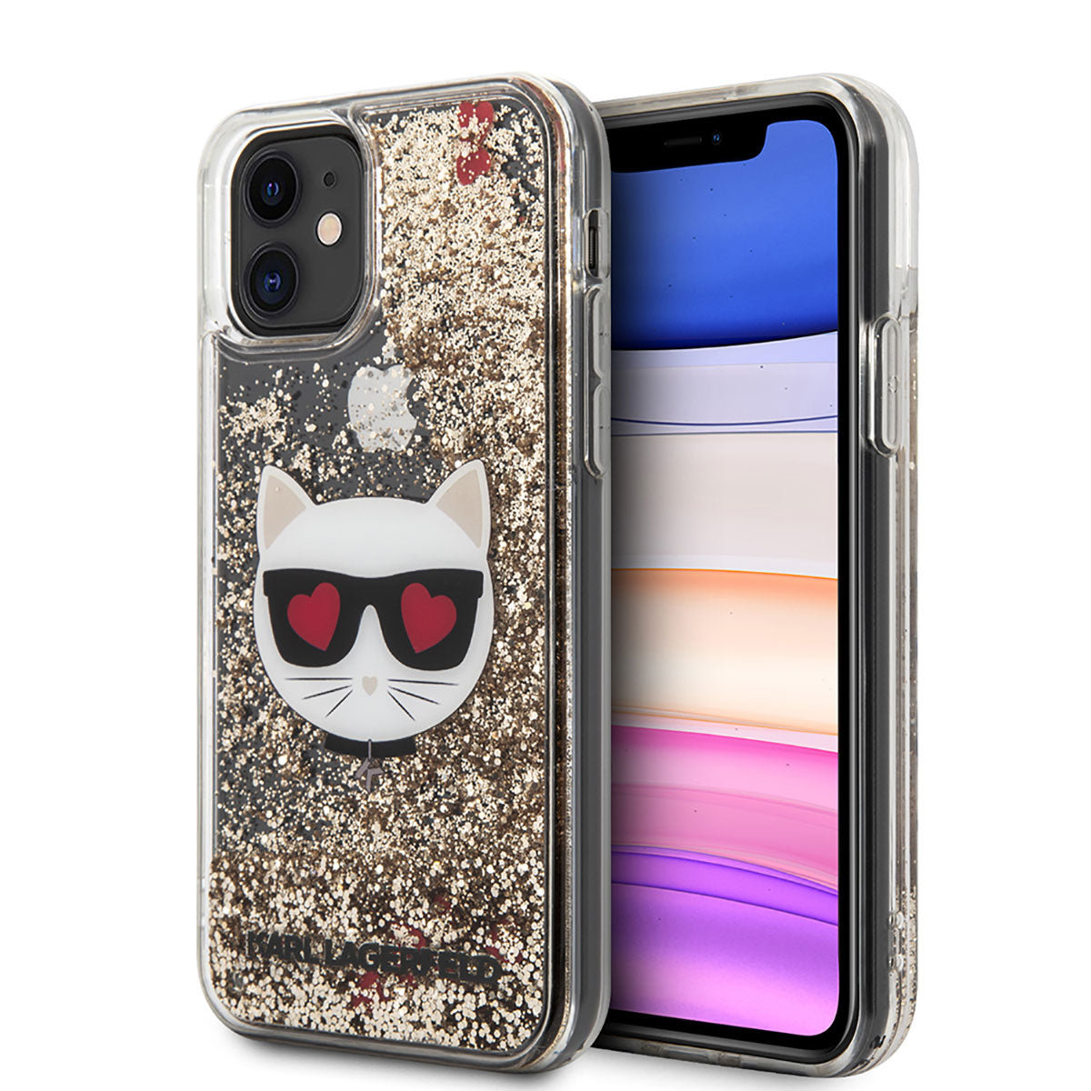 Karl Lagerfeld iPhone 11 Kılıf Sıvılı Simli Choupette Dizayn Telefon Kılıfı - 1 Karl Lagerfeld iPhone 11 Kılıf Sıvılı Simli Choupette Dizayn Telefon Kılıfı - 1